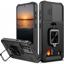 Удароустойчив калъф TP-30 за iPhone 16 Pro Max 4в1 с джобче 