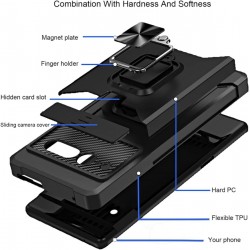 Удароустойчив калъф TP-30 за iPhone 16 4в1 с джобче 