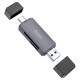 “HB45 Spirit” Четец на карти 2в1 USB-A USB-C 2.0 480Mbps