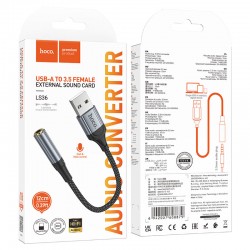 Hoco LS36 Fresh адаптер USB-A към 3.5mm жак
