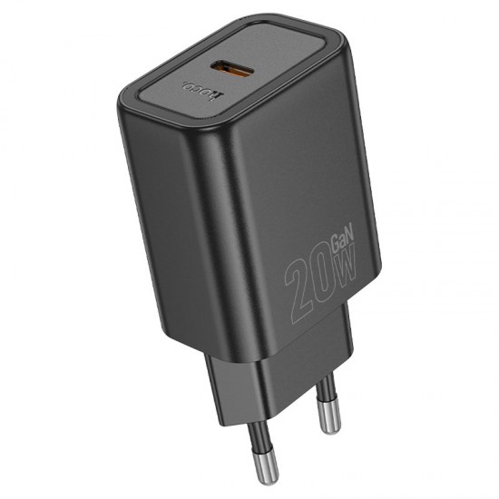 HOCO 220V Адаптер "N60" USB-C 20W - Черен