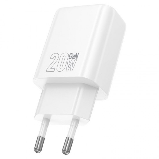 HOCO Адаптер "N61 Gentle" PD20WUSB-C+ QC3.0 18W - Бял