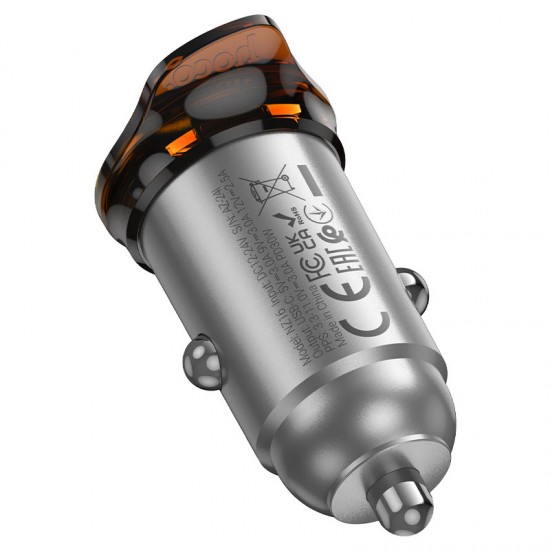 HOCO “NZ16 Rigorous” Черен - Адаптер с 1изх. PD30W 1хUSB-C