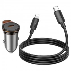HOCO NZ16 Rigorous Зарядно за кола USB-C PD30W Type-C към Lightning