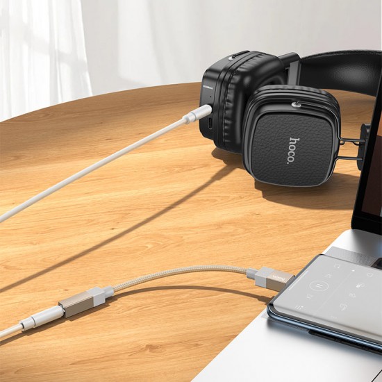 Hoco UPA32C Fresh адаптер USB-C към 3.5mm жак - Златист