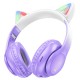 HOCO W42 Cat Ears Безжични слушалки  Котешки уши - Лилав