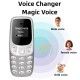 BM10 Мини мобилен телефон (Черен) – Най-малкият в света отключен Dual SIM с промяна на гласа, Bluetooth