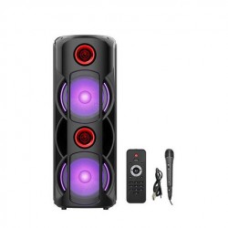 ZQS8225 Портативна Двойна Караоке 8'' Sing-e 30W тонколона+жичен микрофон