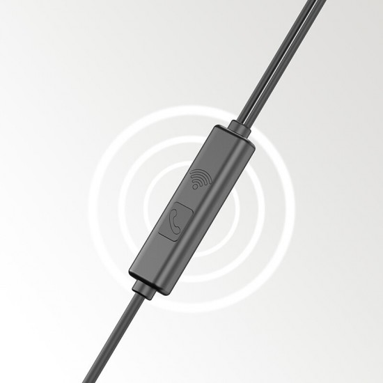 EARLDOM E45 слушалки с 3.5mm жак - Черен