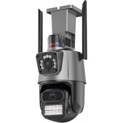 V21 1080P 360 IP 4G LTE+LAN 2.4GHz Camera 3.0MP V380 3.6mm Двойна Външна охранителна камера