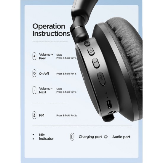 JOYROOM JR-OH1 Безжични Слушалки Headphones 10 Часа Батерия