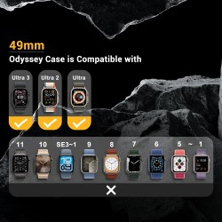 Премиум Алуминиев кейс W2 BN14 Black за смарт часовник Apple Watch Ultra 49mm