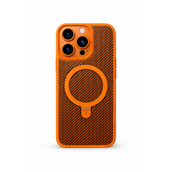 Premium Carbon MagSafe Case TP-100 за iPhone 16 Pro Max - Оранжев