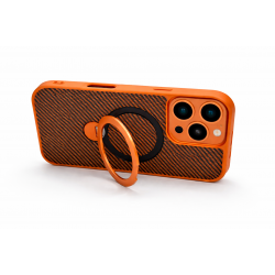 Premium Carbon MagSafe Case TP-100 за iPhone 16 Pro Max - Оранжев
