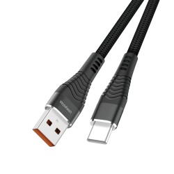 L✮Star LS-23 60W Плетен Кабел Fast USB към Type-C 1M - Черен