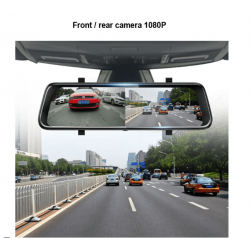 H740 ВИДЕОРЕГИСТРАТОР с ОГЛЕДАЛО FULL-HD 1080P  + ЗАДНА КАМЕРА 9.66"