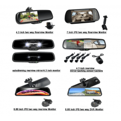 H740 ВИДЕОРЕГИСТРАТОР с ОГЛЕДАЛО FULL-HD 1080P  + ЗАДНА КАМЕРА 9.66"