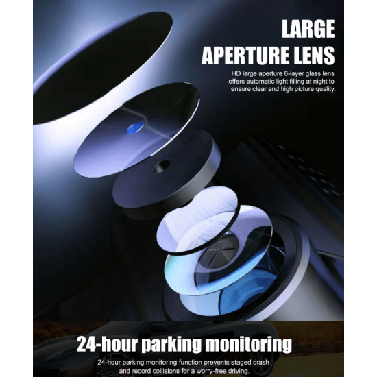 S3 ВИДЕОРЕГИСТРАТОР с ОГЛЕДАЛО FULL-HD 1080P+ екран 4"  + ЗАДНА КАМЕРА