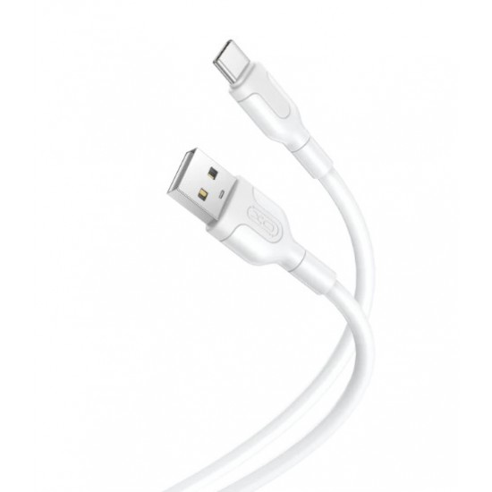 Кабел XO-NB212 Fast 2.1A USB към Type-C - Бял