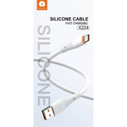 WUW X224 Кабел за Зареждане 2.4A 1M - USB към Type-C