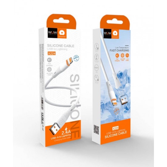 WUW X225 Кабел за Зареждане 65W 1M - Type-C към Type-C