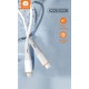 WUW X225 Кабел за Зареждане 65W 1M - Type-C към Type-C