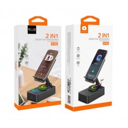 WUW R190 2в1 Преносима Tонколона+Стойка  , BT , USB, SD, FM, AUX LED RGB