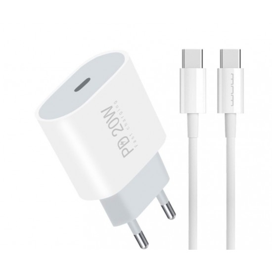 WUW T79 PD20W Зарядно с кабел Type-C към Type-C