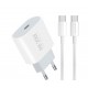 WUW T79 PD20W Зарядно с кабел Type-C към Type-C