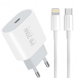 WUW T79 PD20W Зарядно с кабел Type-C към Lightning