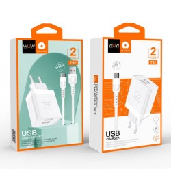 WUW T92 PD20W Зарядно с кабел USB към Type-C