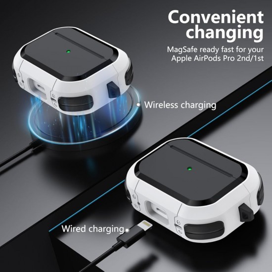 Удароустойчив калъф BN-17 за Airpods Pro 2-gen  - Тъмно Зелен