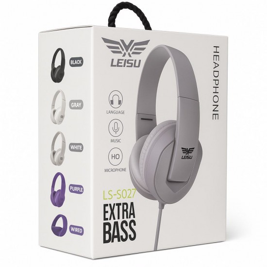 Геймърска слушалка за компютър LS-827 - Сив