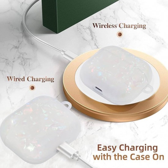 Луксозен калъф перла BN-19 за Airpods 3 - Бял