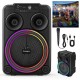 Караоке тонколона инча TTD-817 8" | 10W, LED RGB, Микрофон