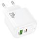HOCO CS54A Адаптер PD20W QC3.0 USB+USB-C