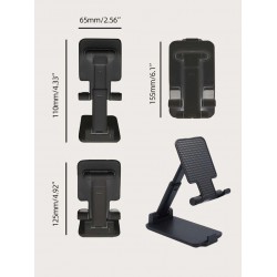 Сгъваема настолна поставка за мобилен телефон SW015 - Черен