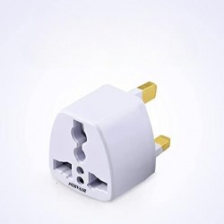 Адаптер MG-7 накрайник за ток контакт EU към UK английско за чужбина CE