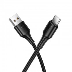 HOCO кабел X120 USB към Type-C (1M) -Черен