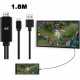 AirSky Type-C към HDMI СЪС ЗАХРАНВАНЕ кабел адаптер за връзка на MHL Android смартфон телефон таблет с телевизор монитор