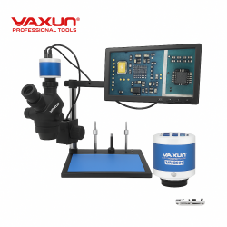 YAXUN YX-AK45-2501-B101C +МОНИТОР/ 4K камера Професионален тринокулярен микроскоп с LED осветление