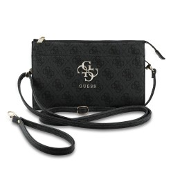 9801 GUESS PHONE POUCH 4G PU BIG 4G LOGO BLACK