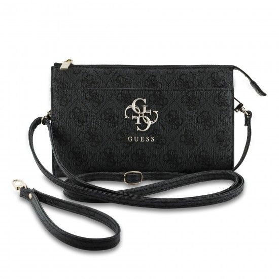 9801 GUESS PHONE POUCH 4G PU BIG 4G LOGO BLACK