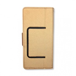 Калъф Тип Тефтер  L-75 Samsung A41 - Златист