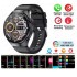 MK27 Смарт часовник 3 Каишки GT4 Bluetooth 47мм - Черен