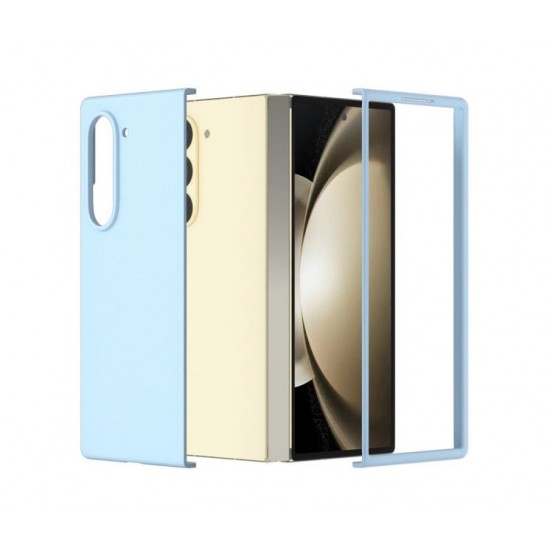 Z16 PVC case за Samsung Z Fold 7 от 2 части - Бебешко синьо