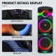 ZQS15201 Мощна Bluetooth Караоке Тонколона Sing-e , 100W, 2 x 15", RGB LED, TWS, FM, USB, TF, 2 Безжични Микрофона
