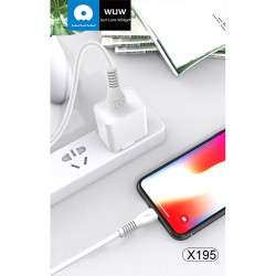 WUW X195 Кабел за Зареждане 2.4A 1M - USB към Micro