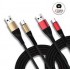 WUW X140 2БР. Плетени Кабели за Зареждане 2.4A 1M - USB към TYPE-C