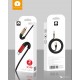 WUW X140 2БР. Плетени Кабели за Зареждане 2.4A 1M - USB към TYPE-C